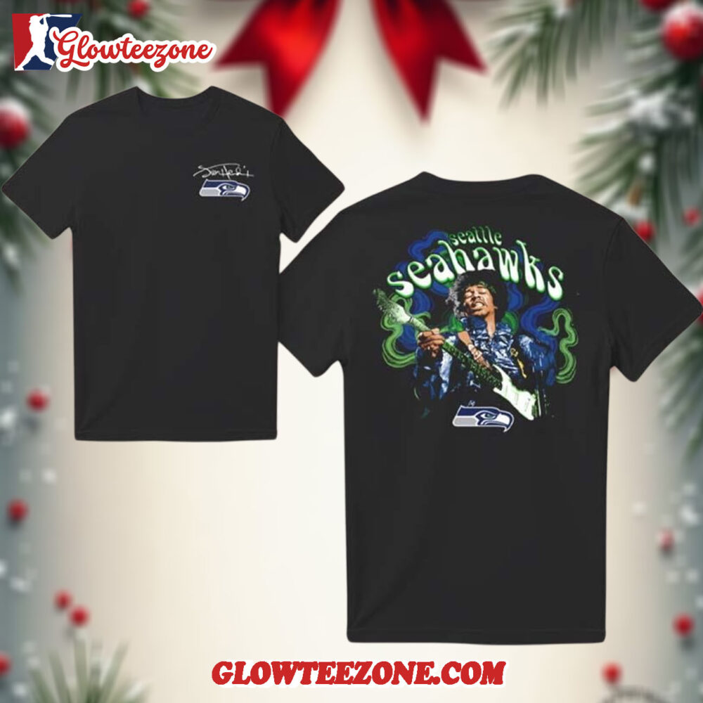 Jimi Hendrix x Seattle Seahawks Haze Two Sided Shirt