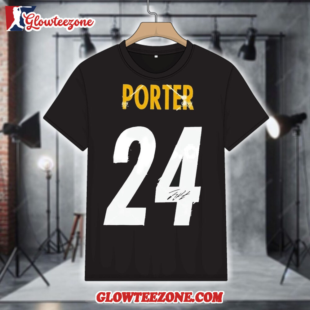 Joey Porter Jr Signed Autographed Pittsburgh Steelers Shirt copy 1
