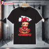 Kansas City Chiefs Betty Boop Football T Shirt 1