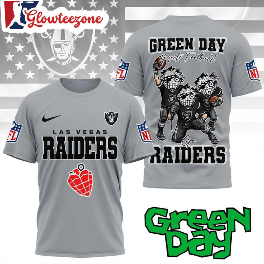 Las Vegas Raiders 2026 Green Day All Over Print Shirt
