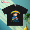 Los Angeles Chargers Betty Boop Football T Shirt 3