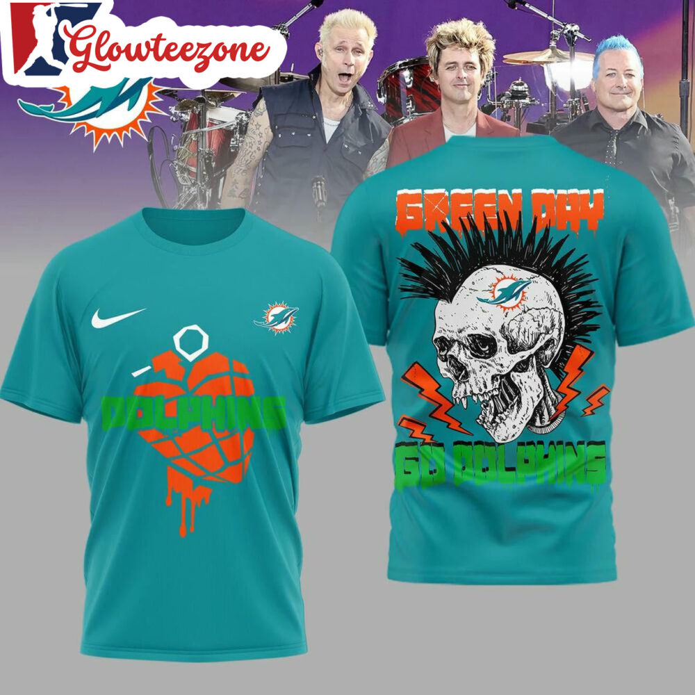 Miami Dolphins 2026 Green Day Football Unisex 3D Shirt