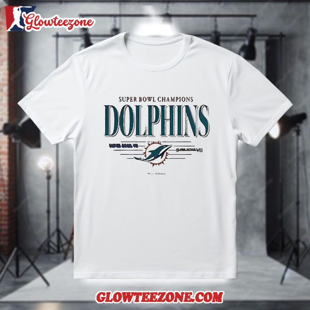 Miami Dolphins Super Bowl Champions Vii Viii Vintage Shirt 1