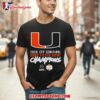 Miami Hurricanes 2026 Fiesta Bowl Champions Shirt 2