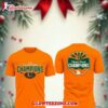 Miami Hurricanes 2026 VRBO Fiesta Bowl Champions NCAA 3D Shirt