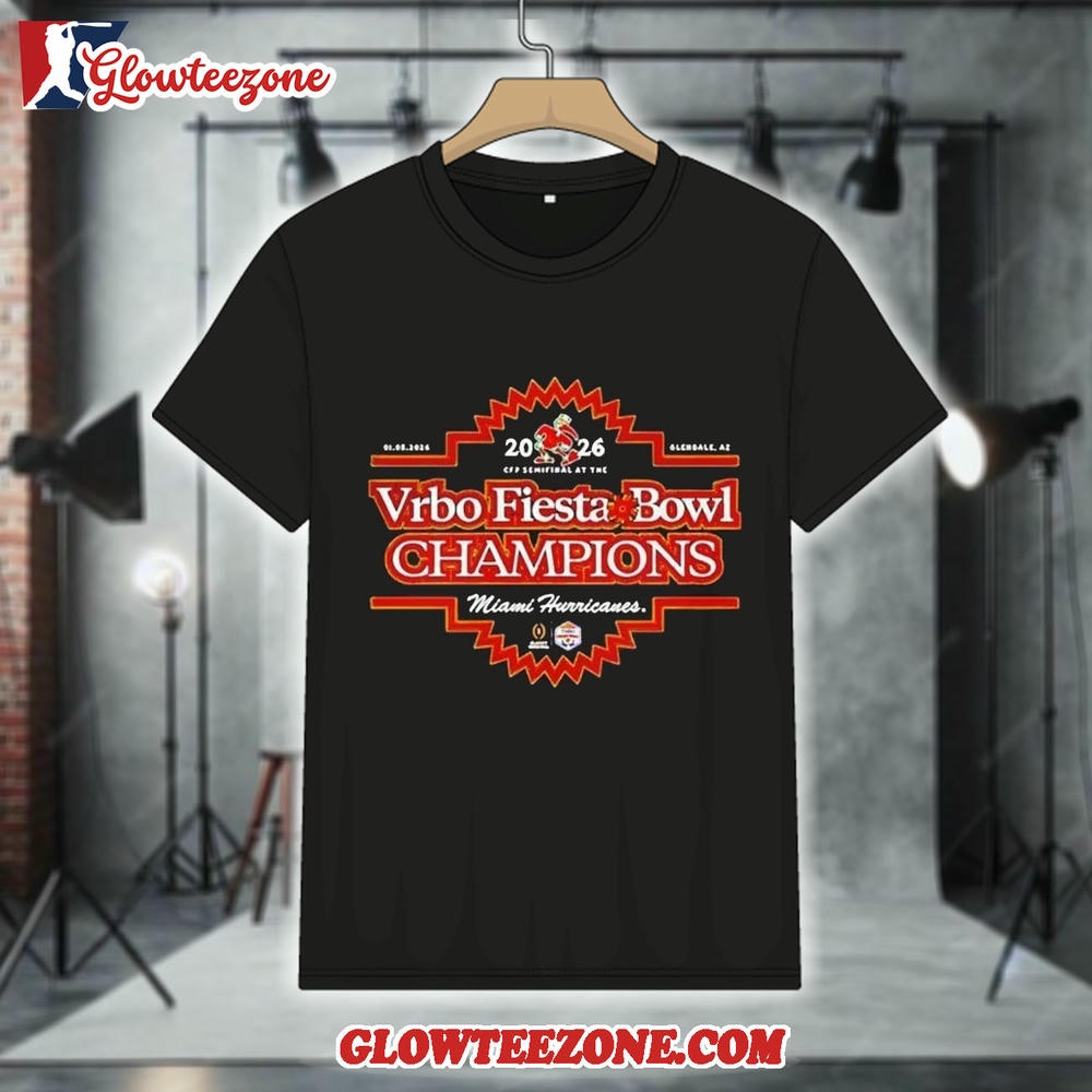 Miami Hurricanes 2026 Vrbo Fiesta Bowl Champs Shirt 1