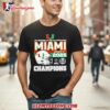 Miami Hurricanes CFP Semifinal Vrbo Fiesta Bowl Champions 2025 26 Helmet Shirt 2