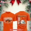 Miami Hurricanes VRBO Fiesta Bowl Champions 2026 Celebrate 3D Shirt