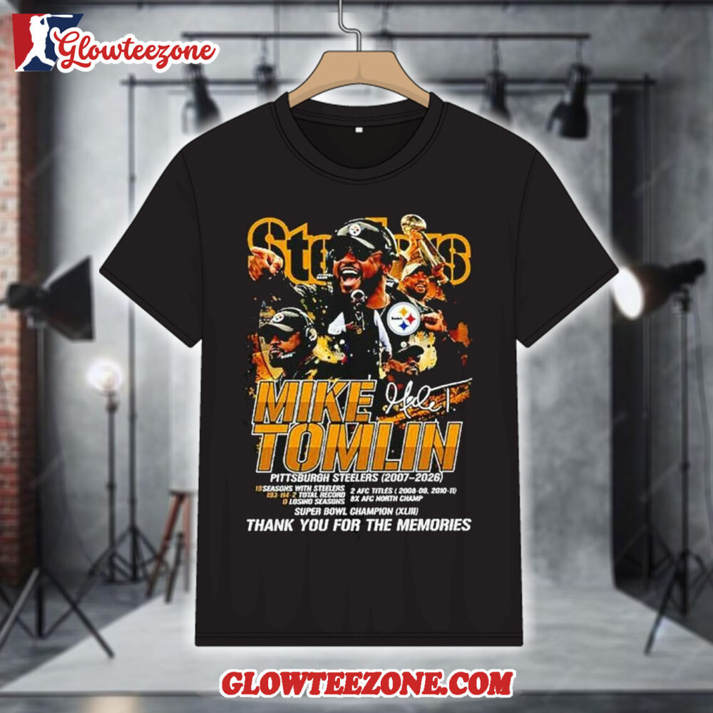 Mike Tomlin Pittsburgh Steelers Coach 2007 2026 Thank You For The Memories Shirt 1