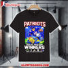 New England Patriots 2025 AFC Wild Card Winners 3 16 Score Mascot Shirt 1