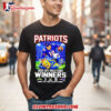 New England Patriots 2025 AFC Wild Card Winners 3 16 Score Mascot shirt 2