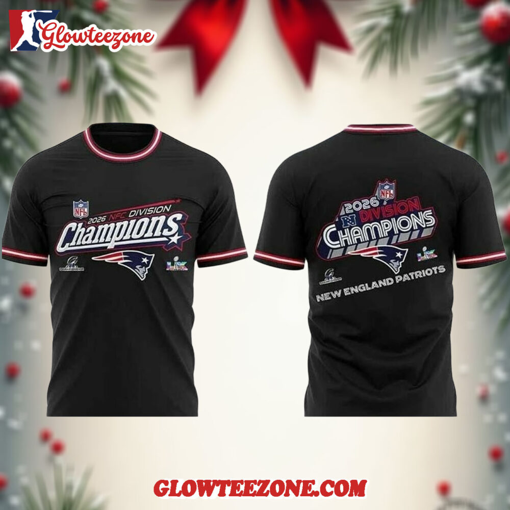 New England Patriots 2026 NFC Division Champions For Fan Two Sided Shirt