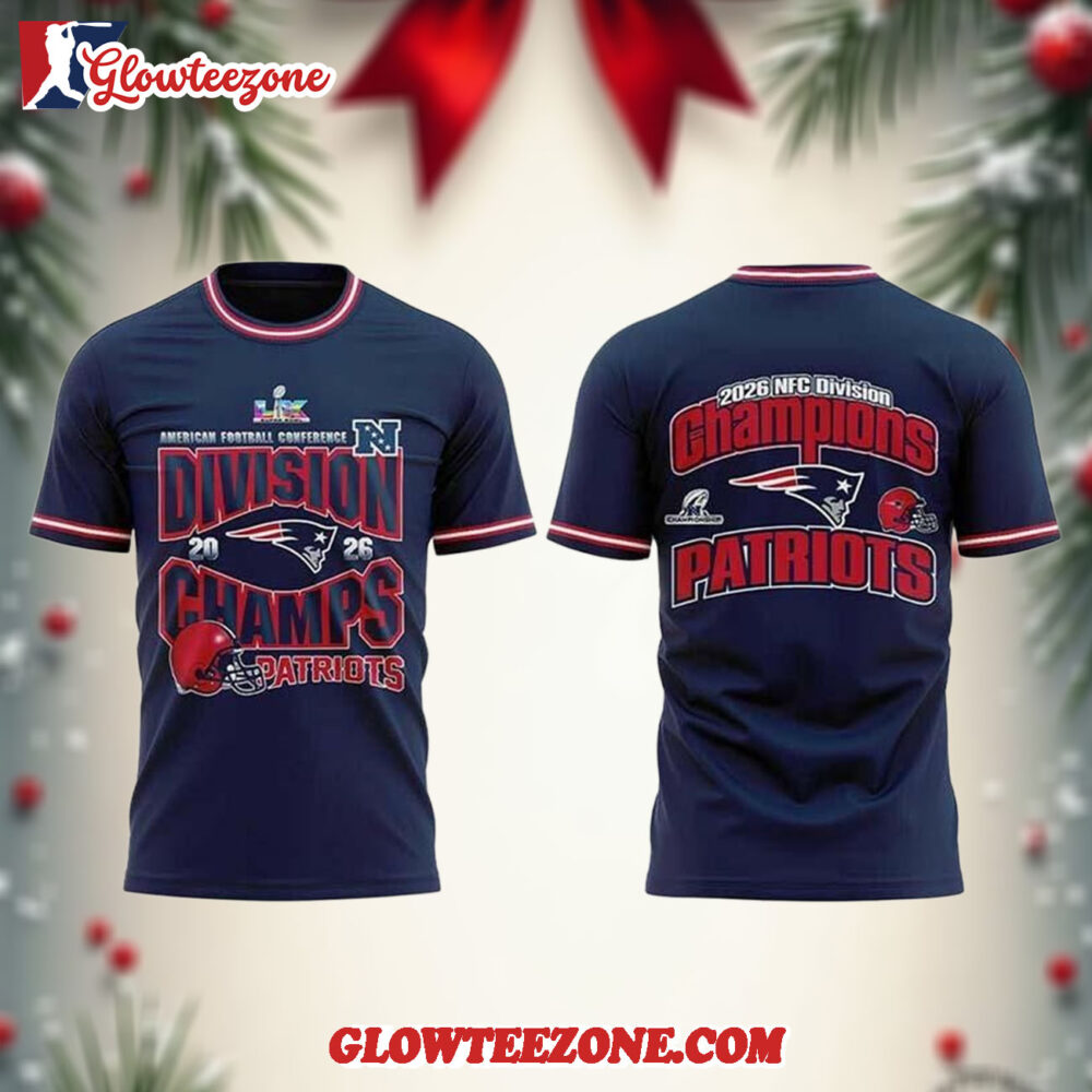 New England Patriots 2026 NFC Division Champions Two Sided Shirt