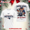 New England Patriots 2026 Road To Super Bowl Two Sided Shirt