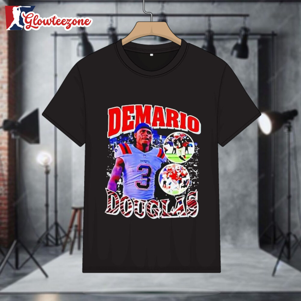 New England Patriots Demario Douglas Throwback Style Graphic Shirt 1