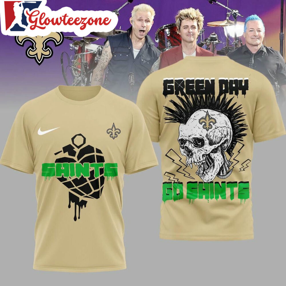 New Orleans Saints 2026 Green Day Football Unisex 3D Shirt