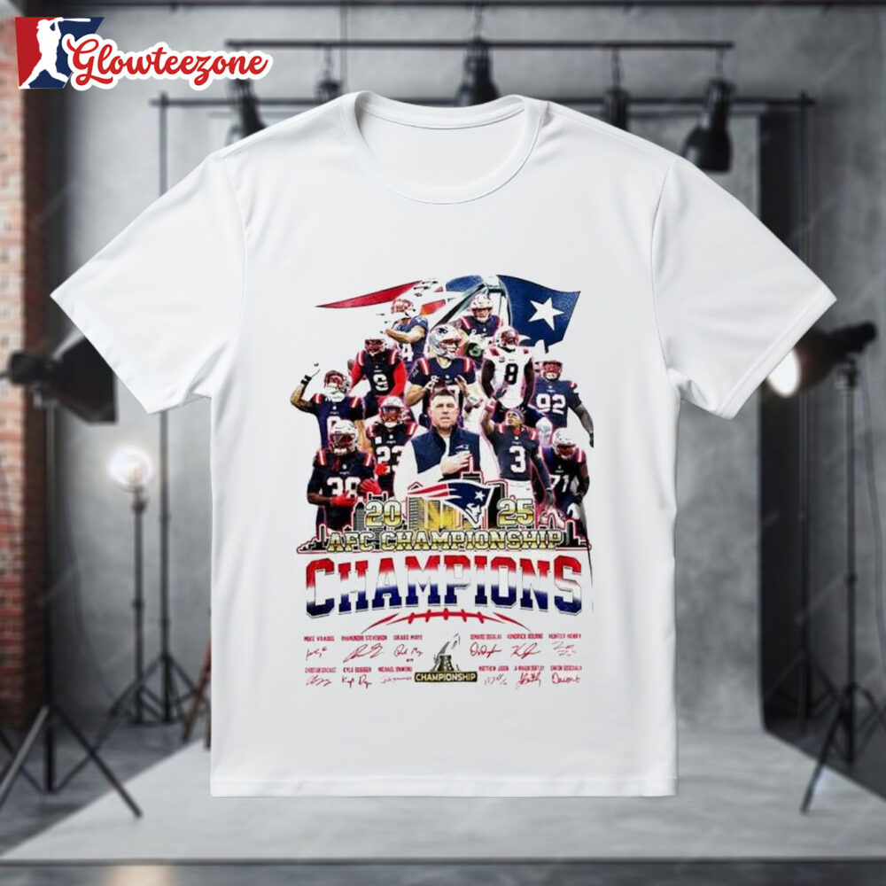 Patriots 2025 AFC Championship Champions Shirt 1