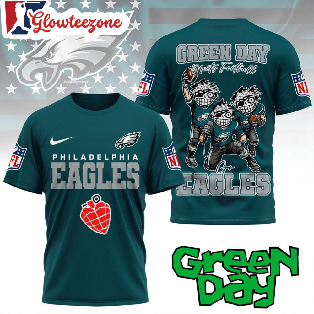 Philadelphia Eagles 2026 Green Day All Over Print Shirt