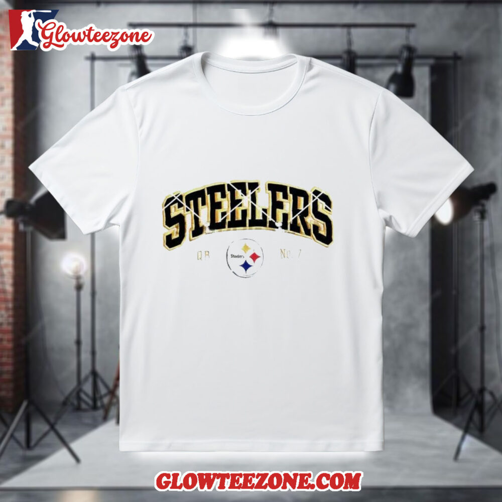 Pittsburgh Steelers Logo QB No7 Yarn Shirt 1