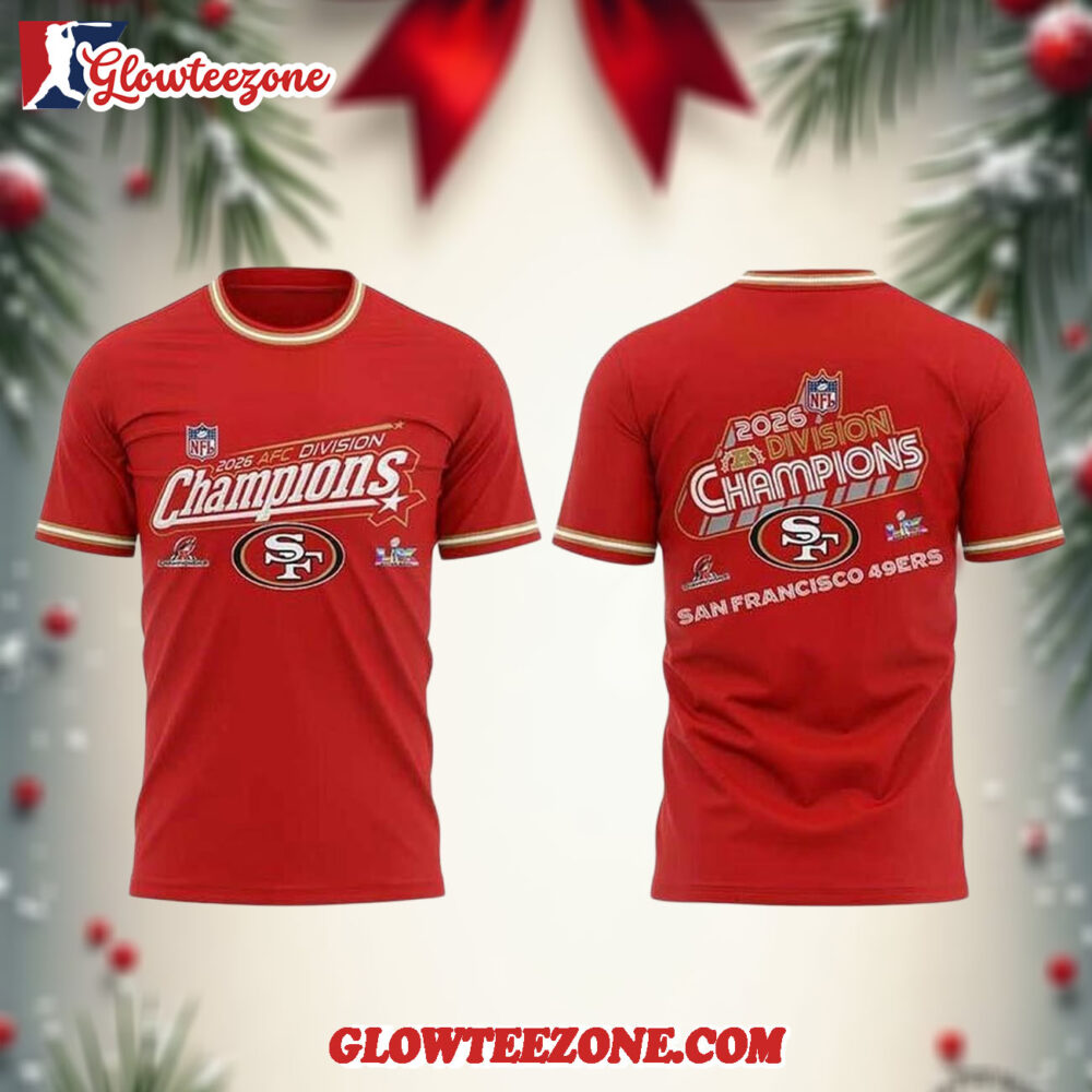 San Francisco 49ers 2026 AFC Division Champions Fanatics Two Sided Shirt