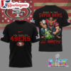 San Francisco 49ers 2026 Road To Super Bowl Black 3D Shirt 2 San Francisco 49ers 2026 Road To Super Bowl Black 3D Shirt