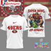 San Francisco 49ers 2026 Road To Super Bowl White 3D Shirt
