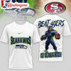 Seattle Seahawks 2026 Beat 49ers Limited Edition White 3D Shirt