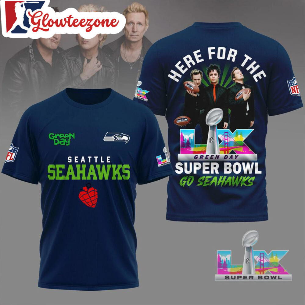 Seattle Seahawks 2026 Green Day Super Bowl Limited Edition T Shirt
