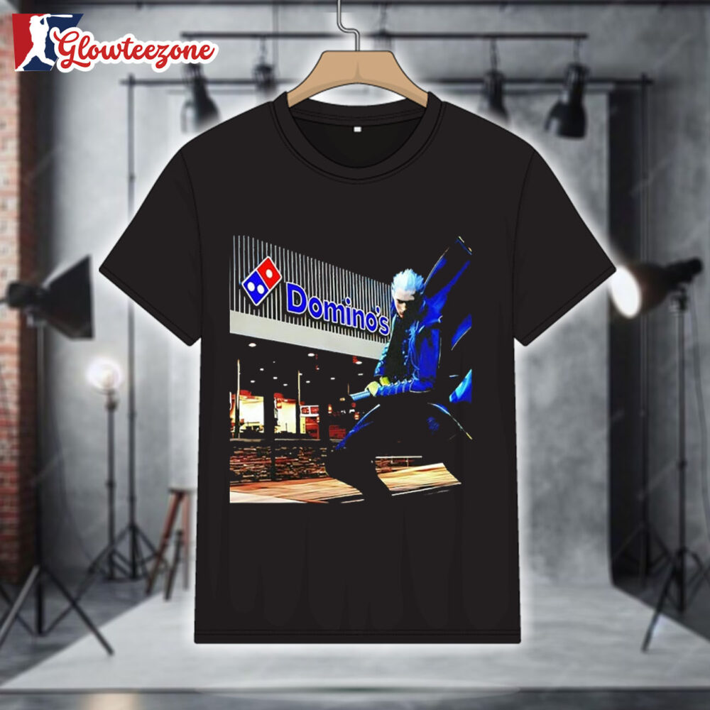 Vergil Devil May Cry X Domino's Pizza Shirt 1
