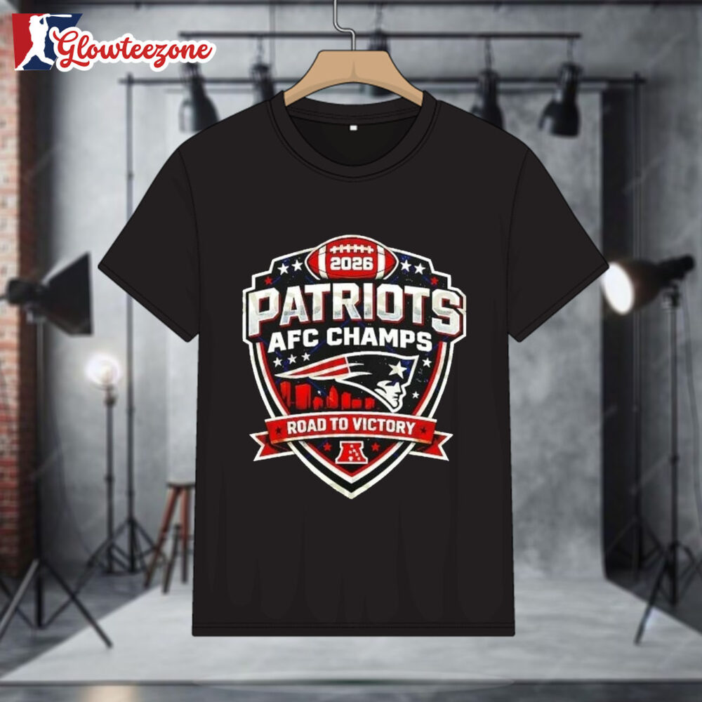 2026 Patriots AFC Champs Road To Victory T shirt 1