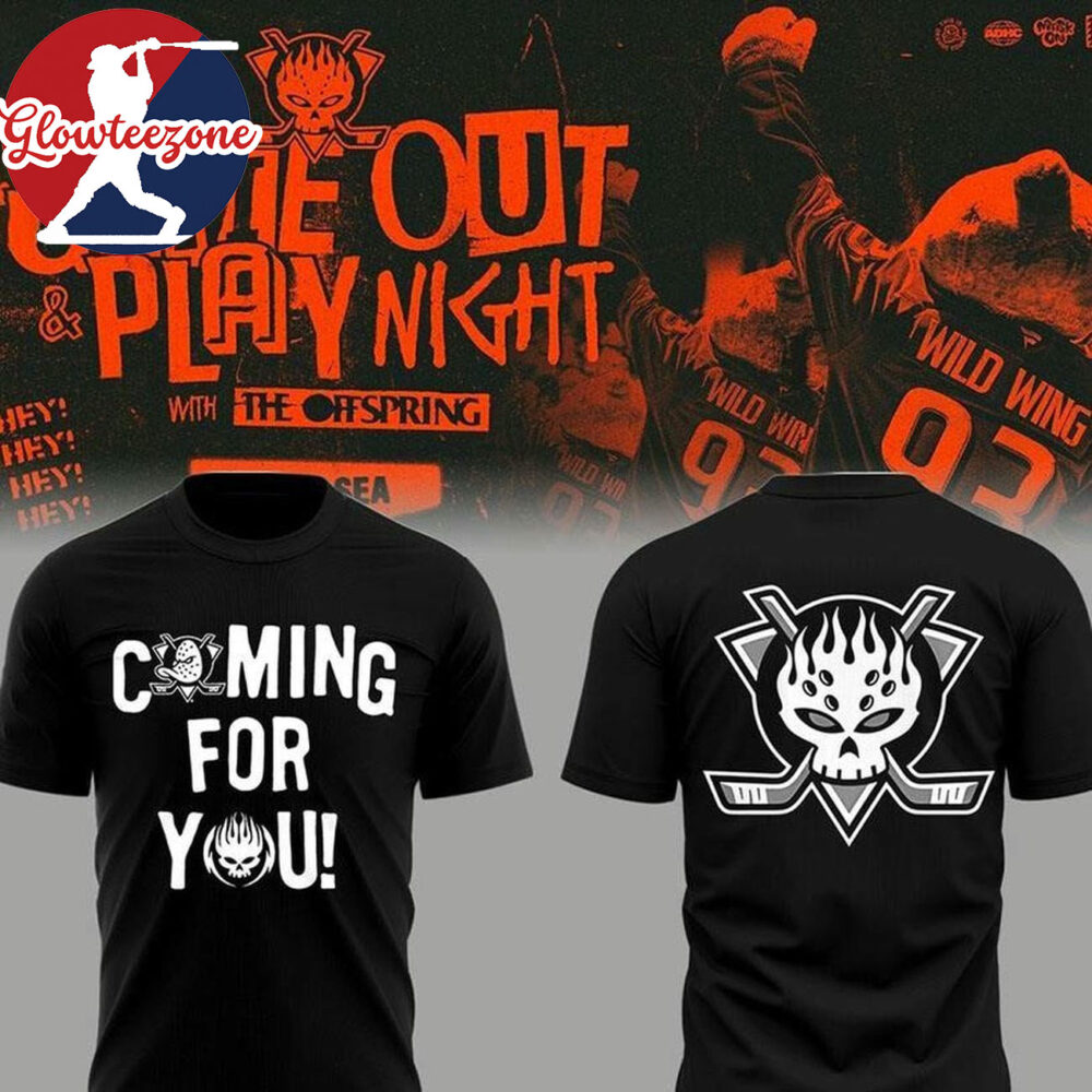 Anaheim Ducks Come Out Play Night With The Offspring Two Sided Shirt