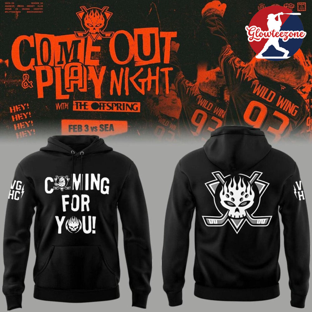 Anaheim Ducks The Offspring Special Edition Black Hoodie