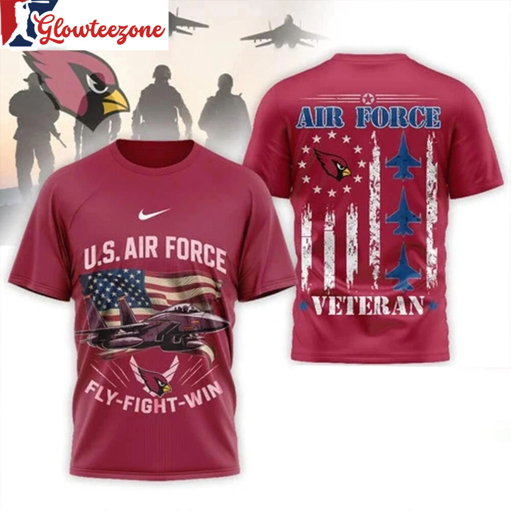 Arizona Cardinals 2026 US Air Force Fly Fight Win Veteran Special Edition All Over Print Shirt
