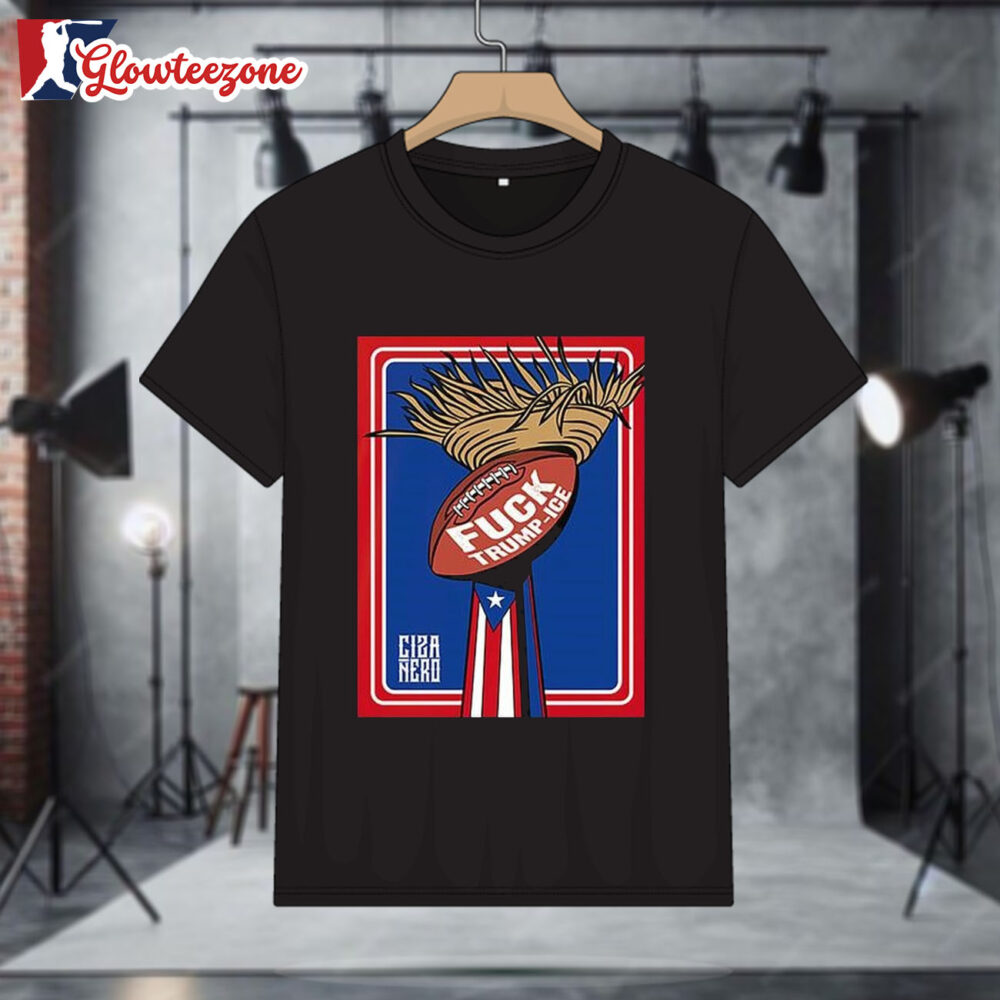 Bad Bunny At The Super Bowl LX 2026 Raises Flag Resistance Latino Power Fuck Trump Ice Shirt 1