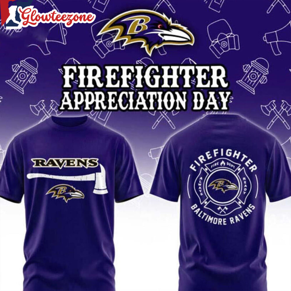 Baltimore Ravens Firefighter Application 2026 Game Night All Over Print Shirtxxx