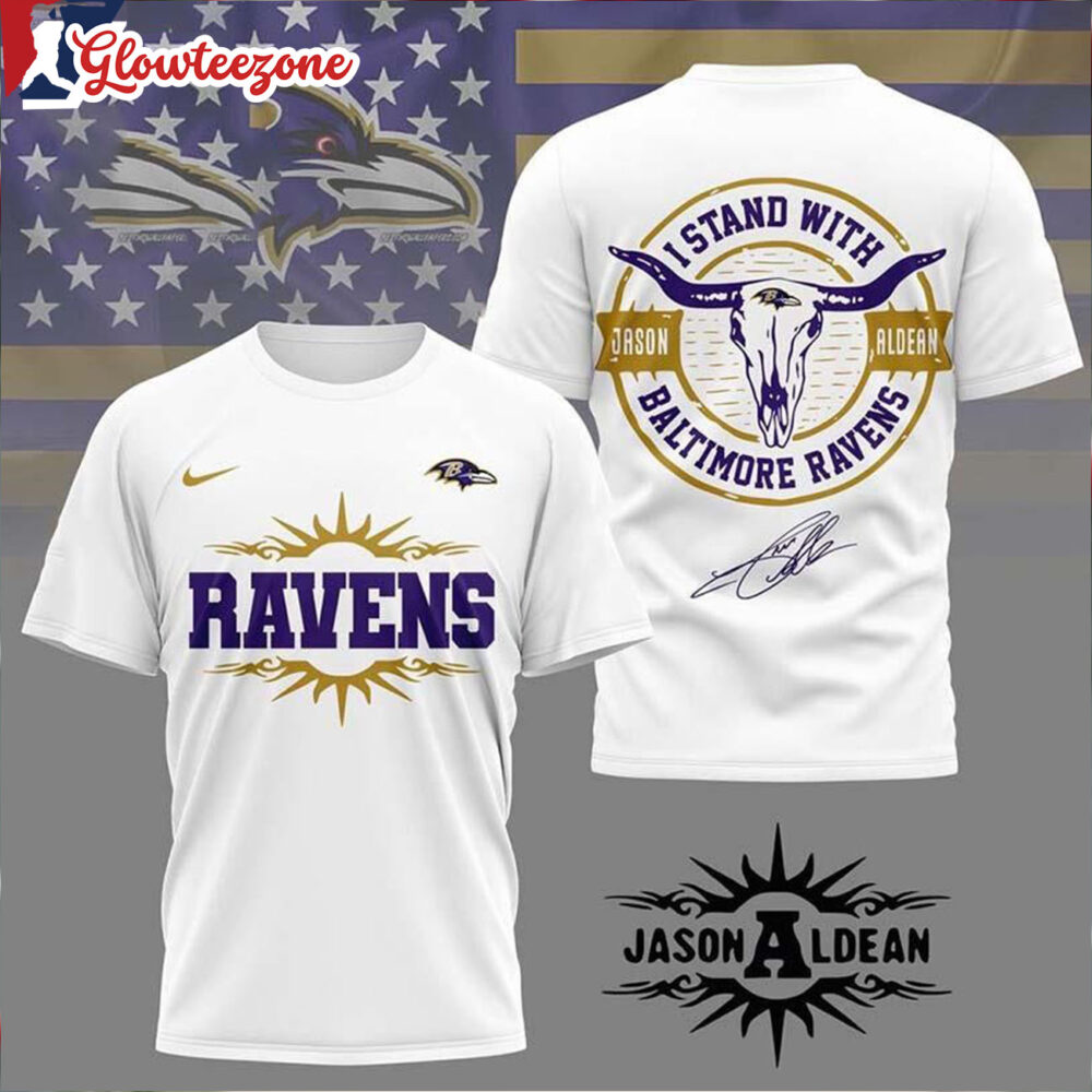 Baltimore Ravens NFL Jason Aldean All Over Print Shirt