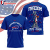 Buffalo Bills NFL 250 Years of American Freedom Logo 3D T Shirt Sweatshirt Hoodie