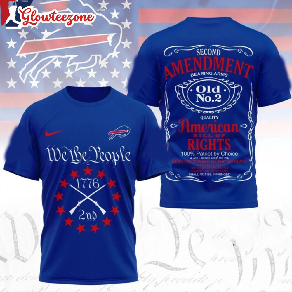 Buffalo Bills NFL We The People 1779 2nd Second Amendment Logo All Over Print Shirt