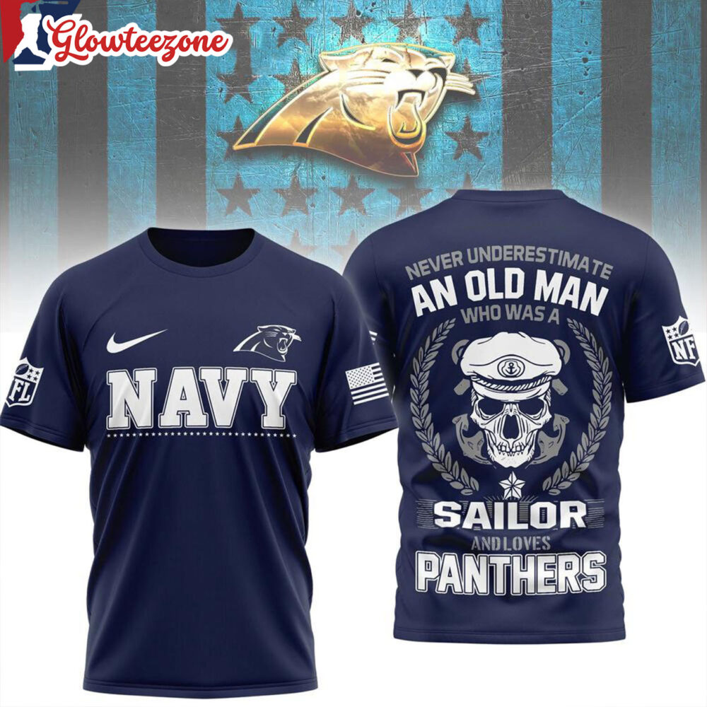 Carolina Panthers Nfl Navy Veteran 2026 All Over Print Shirtxxx