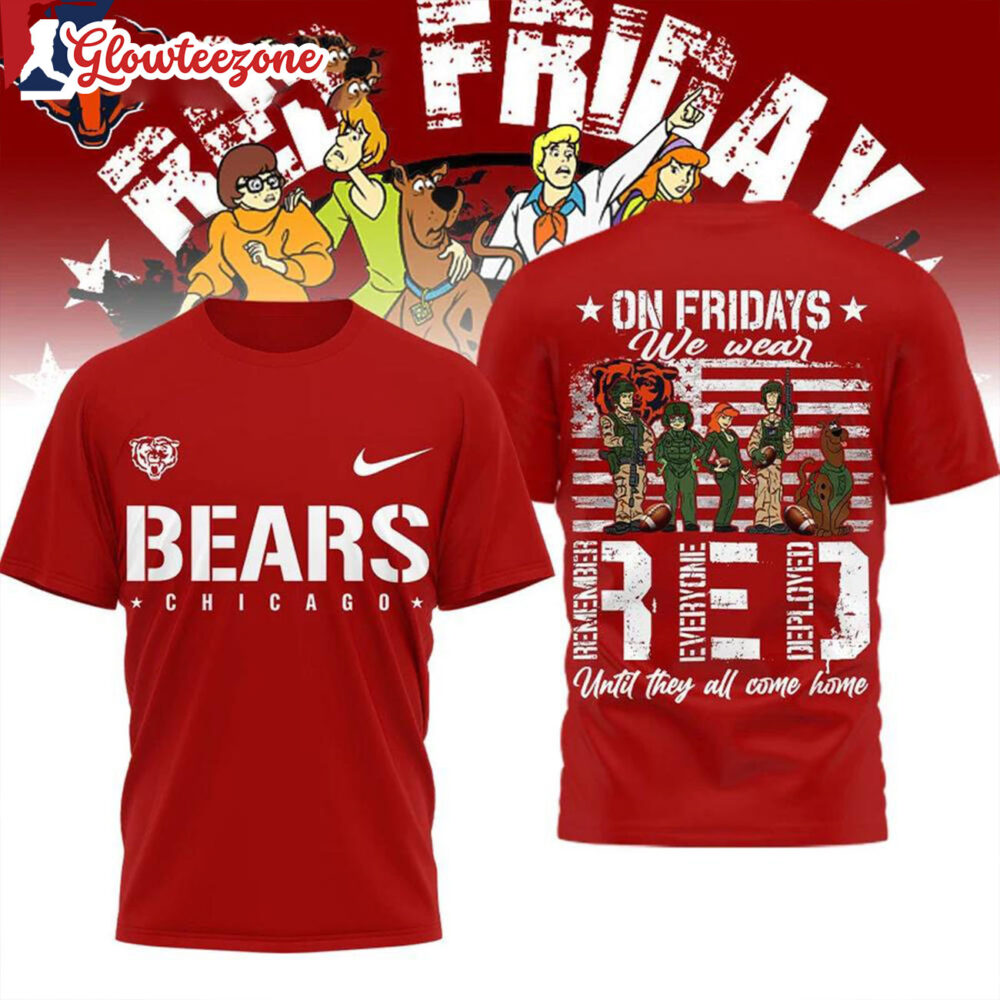 Chicago Bears 2026 NFL Scooby Doo Red Friday Special New All Over Print Shirtxxx