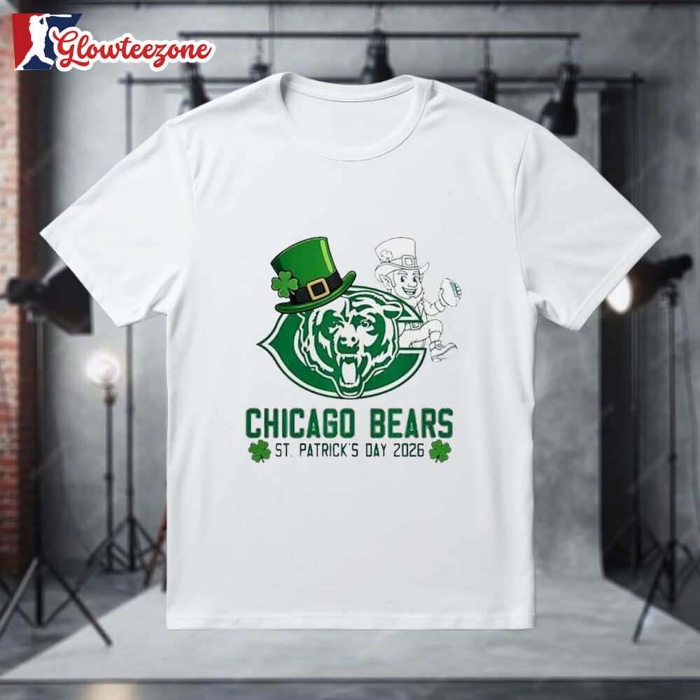 Chicago Bears St Patricks Day 2026 Logo Shirt 1