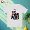 Christian Gonzalez New England Patriots Number Zero Quiet Shh Gesture Helmet Tattoo Graphic Shirt 3