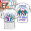Cincinnati Bengals NFL x Suicide Prevention Awareness Teal And Purple 3D T Shirt Sweatshirt Hoodie