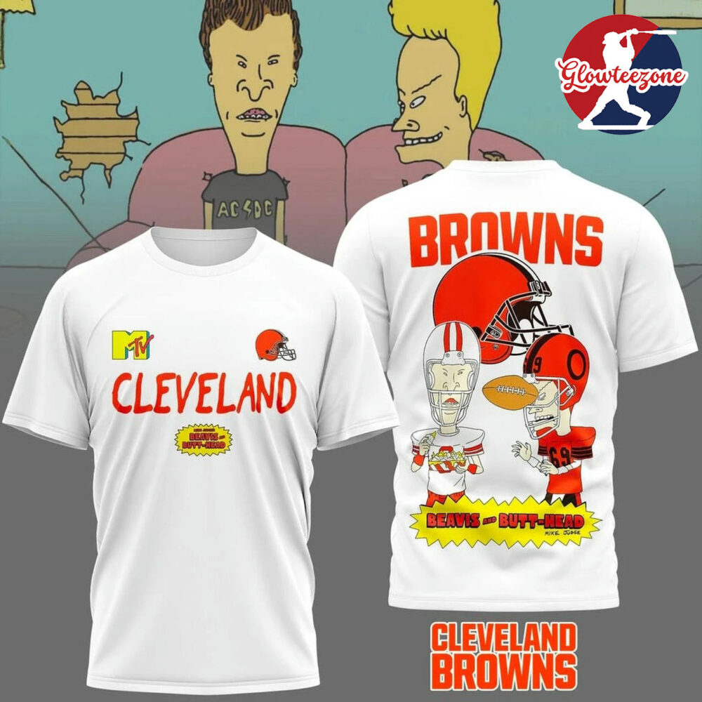 Cleveland Browns x Funny Beavis And Butt head Edition T shirt