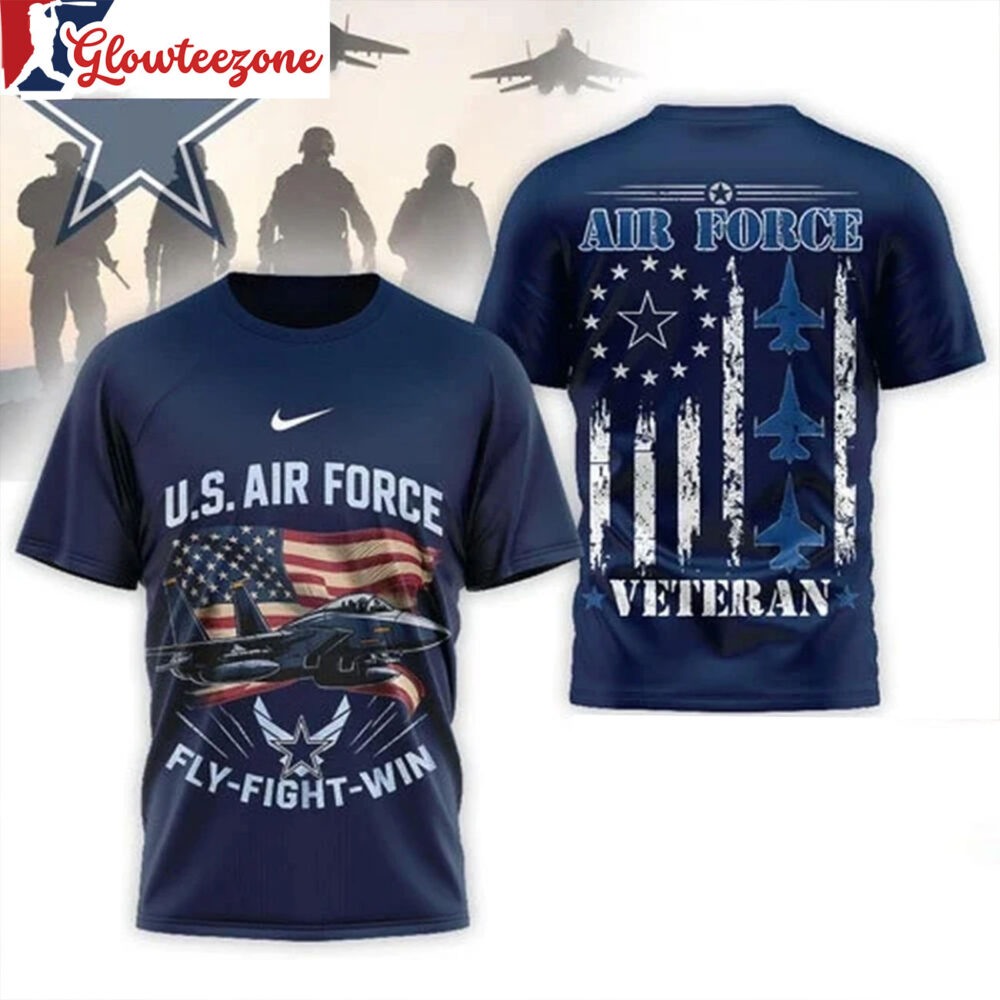 Dallas Cowboys 2026 US Air Force Fly Fight Win Veteran Special Edition All Over Print Shirt