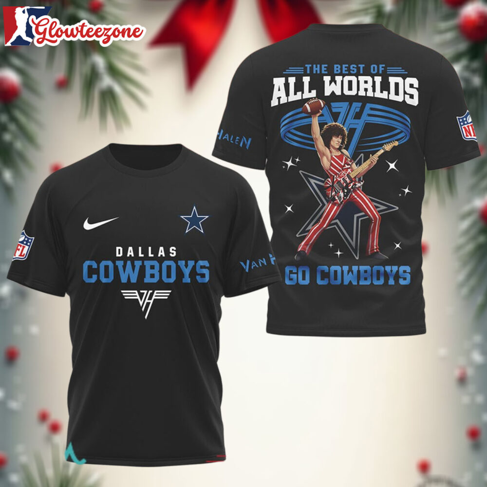 Dallas Cowboys x Van Halen Best of All Worlds 3D T Shirt Sweatshirt Hoodie