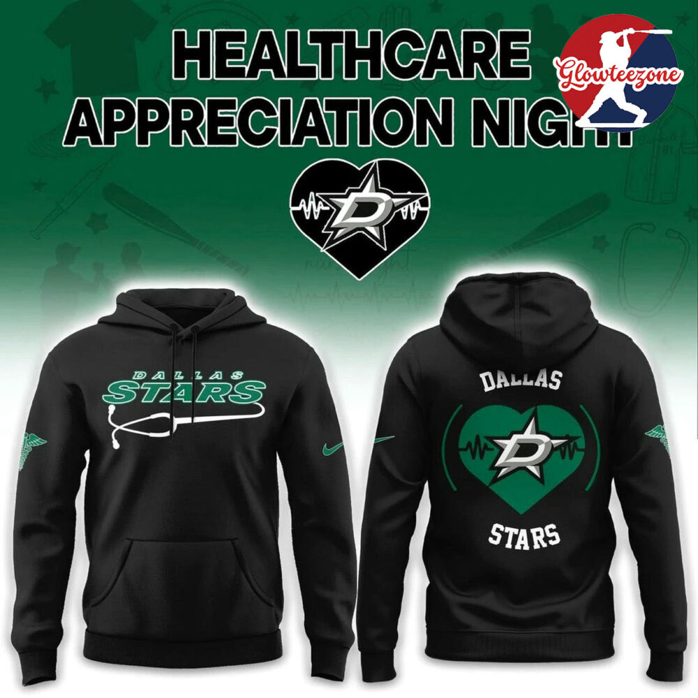 Dallas Stars Healthcare Appreciation Night Black 3D T Shirt Sweatshirt Hoodie