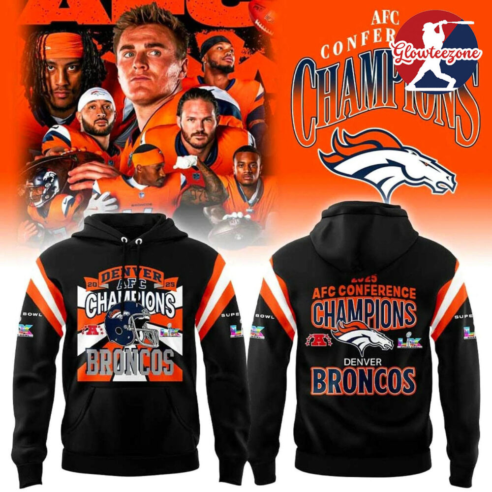 Denver Broncos AFC Conference Champions For Fan Hoodie