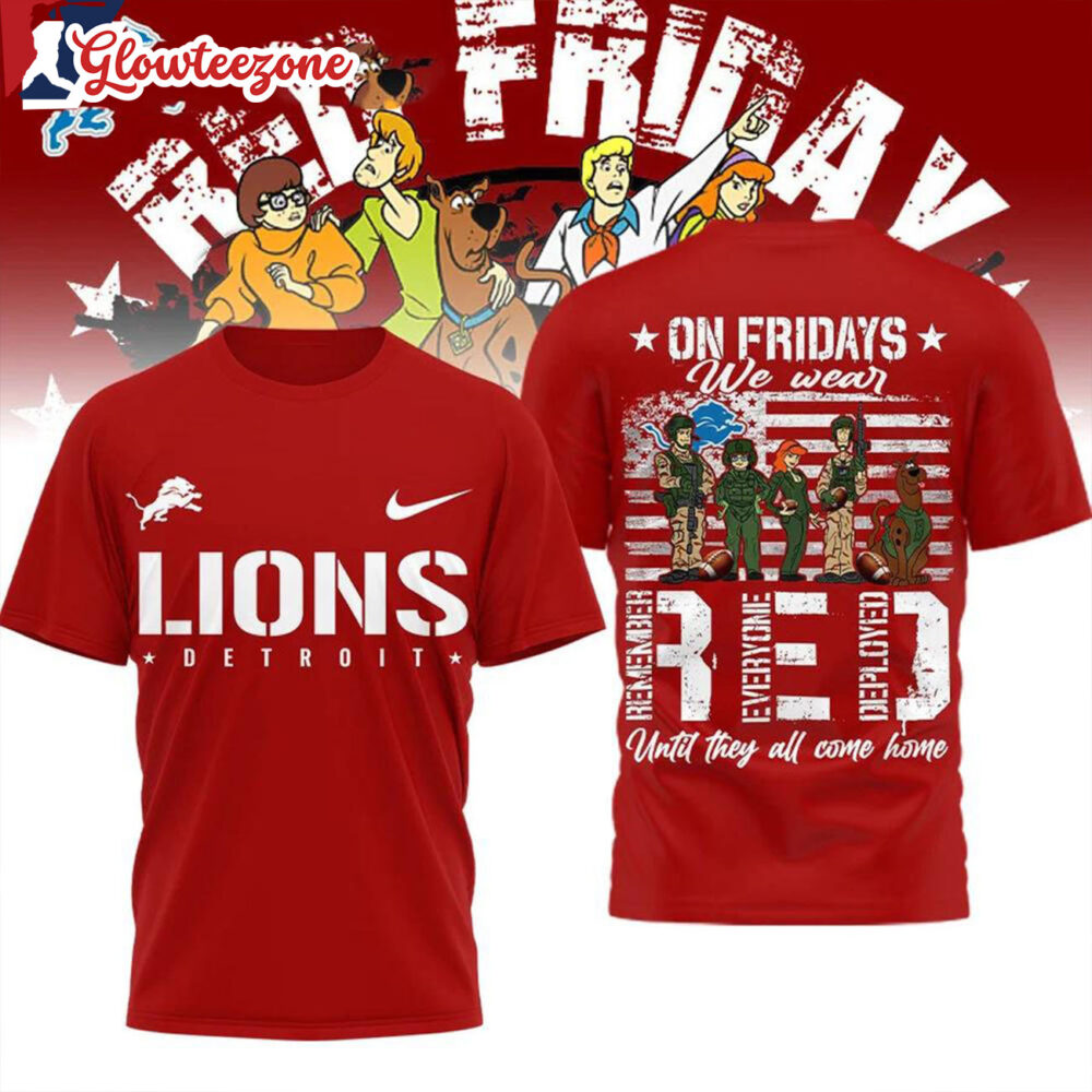 Detroit Lions 2026 NFL Scooby Doo Red Friday Special New All Over Print Shirtxxx