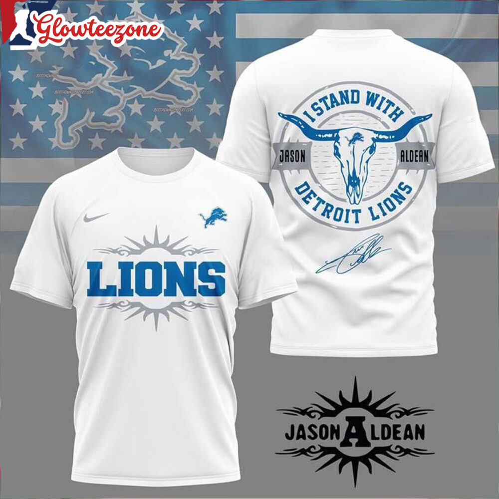 Detroit Lions NFL Jason Aldean All Over Print Shirt